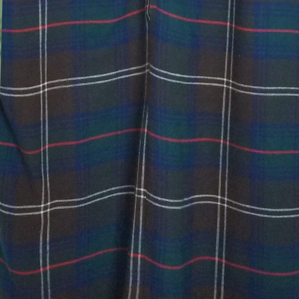 1970s Handmade Vintage Plaid Long-Sleeve Dress, Medium - Picture 3 of 3